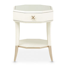 Load image into Gallery viewer, AICO La Rachelle Octagonal End Table w/ Drawer in Medium Champagne image
