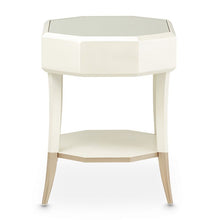 Load image into Gallery viewer, AICO La Rachelle Octagonal End Table w/ Drawer in Medium Champagne
