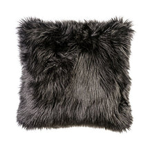 Load image into Gallery viewer, Jet Black 20&quot; X 20&quot; Pillow, Fur Black (2/CTN) image
