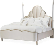 Load image into Gallery viewer, AICO Malibu Crest Cal King Scalloped Poster Bed in Chardonnay
