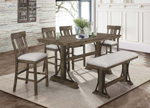 Load image into Gallery viewer, Crown Mark Quincy Counter Height Bench in Light Brown 2831-BENCH
