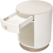 Load image into Gallery viewer, AICO La Rachelle Round End Table w/ Marble Top in Medium Champagne
