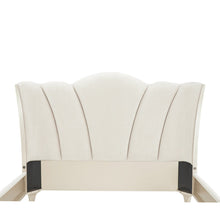 Load image into Gallery viewer, AICO Furniture La Marisia Queen Upholstered Platform Bed in Creamy Pearl
