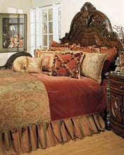 Load image into Gallery viewer, AICO Woodside Park 12-pc Queen Comforter Set in Spice
