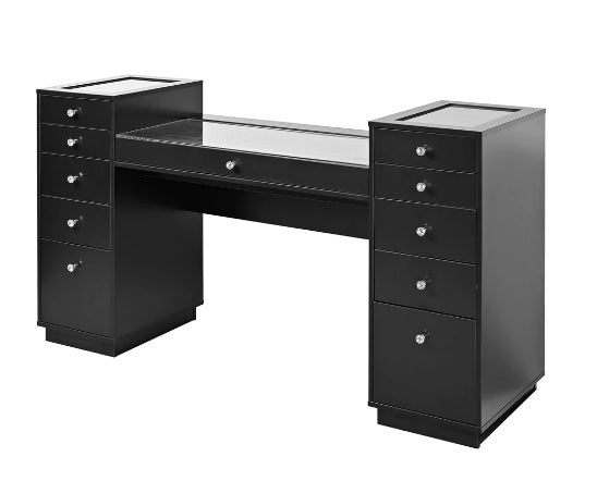 SLAYSTATION® ODETTE VANITY TABLE WITH TOP DISPLAY DRAWERS