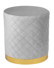 Load image into Gallery viewer, OLIVIA QUILTED VANITY OTTOMAN

